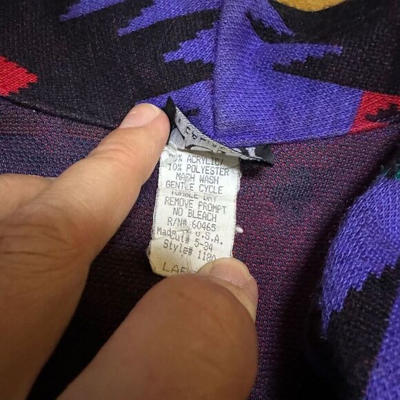 Vintage Aztec Western Lori blazer large made in USA - Picture 7 of 9